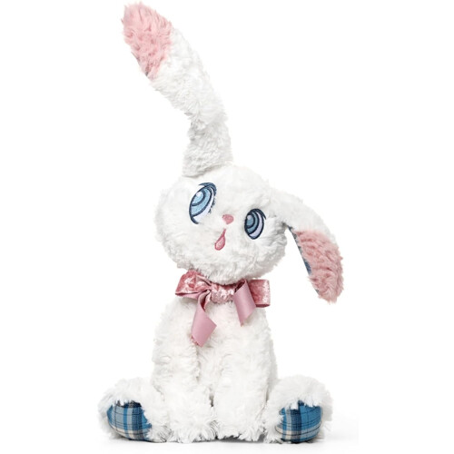 Coelho branco de pelúcia, 40 cm (15,7 polegadas)