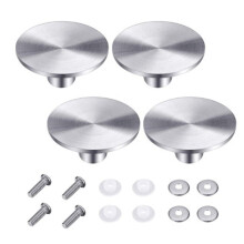 2 Sets/4 Sets Dutch Oven Knob Stainless Steel Pot Pan Lid Cover Handle Replacement Accessories Kits for Kitchen Cookware Supplies Tools