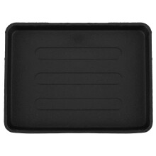 Cast Iron Barbecue Grill Plate for Outdoor Cooking Perfect for Steak Vegetables Black 20.5 x 11.5 inches