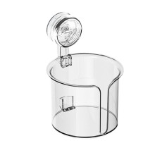 Porte-mouchoirs à ventouse – Transparent, 13,5 x 10,6 cm