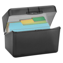 Super Stacker Index Card Box (3x5"), Note/Recipe/Photo Holder, Assorted Colors – 1 Count