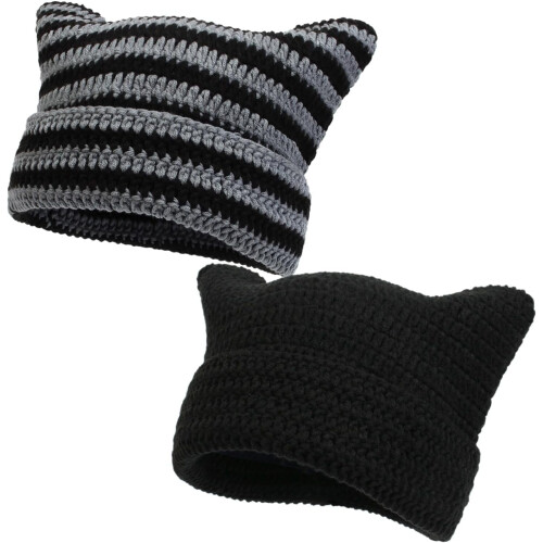 Damen-Strickmütze, Wintermütze, 1er-Pack