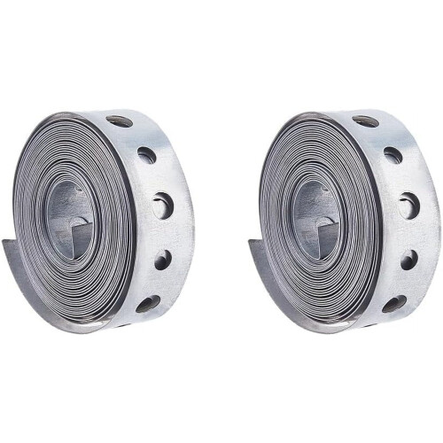 Μεταλλικοί ιμάντες κρεμάστρας σωλήνα 17mm10FT, συσκευασία των 2 διαφορετικών
