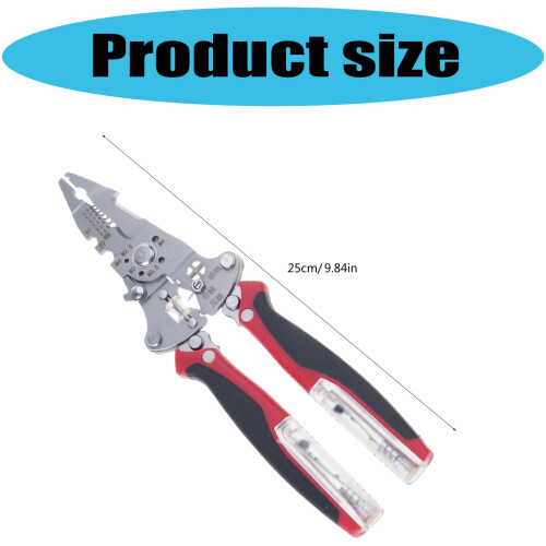 16 In 1 Foldable Wire Strippers Crimper Cable Cutter Pliers Professional Electrical Wire Stripping Tool Wire Scissors 2