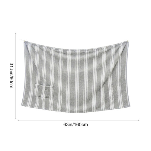 Plus Size Badehåndklæde – Koralfleece, 32x63 2