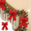 Black Sequin Christmas Bow Ornament 4