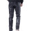 (32,Black)Men's Spring and Summer Elastic Slim Bar Net Red Leather Pants Black 3