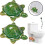 Ceramic Turtle Toilet Bolt Covers, Green, 2 or 4 pcs 4