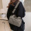 Mini gym bag grey portable duffle with detachable strap 2