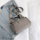 Mini gym bag grey portable duffle with detachable strap 4