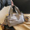 Mini gym bag grey portable duffle with detachable strap 5