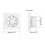4-Inch Bathroom Exhaust Fan Wall-Mounted 5