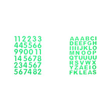 Luminous Numbers English Letters Luminous Stickers Removable Fluorescent Decorative Wall Stickers