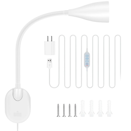 Applique murale LED noire moderne – 1 unité