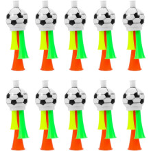 Lot de 10 mini klaxons de football à air comprimé – Bruiteurs puissants en PP