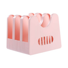 Soporte para tapas de ollas y estante para sartenes, color rosa, 5,3 x 5,1 x 4,5 pulgadas.