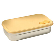 Dvojpriehradková krabica na bento z nehrdzavejúcej ocele