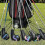 (White-Black) 10pcs Leather Golf Iron Head Covers Set 3