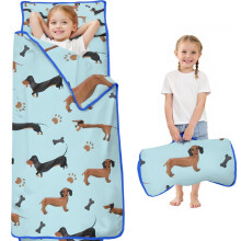 Dachshund Footprint Bone Toddler Nap Mat 1-Pack