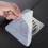 Tampa de silicone para ralo de banheira, 20x20cm (8x8 polegadas), pacote com 2 unidades, branca 1