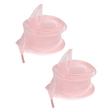 lacets de chaussures en tulle, larges, plats, en ruban d'organza transparent, 2 pièces