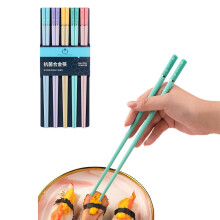 Ensemble de baguettes en alliage et de cuillères en acier inoxydable – 10 paires