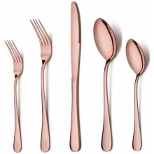 Ensemble de couverts 20 pièces en acier inoxydable, finition miroir