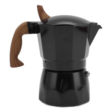 Cafetière italienne Moka en aluminium de 80 ml avec double valve