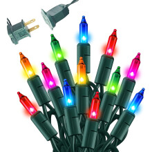 Guirlande lumineuse incandescente multicolore de 6 m (20 pi) et 100 lumières