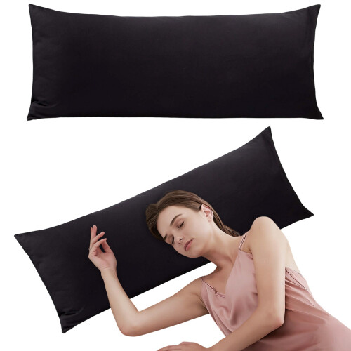 Kussensloop van geborstelde microvezel, 54x20 inch, met envelopsluiting.