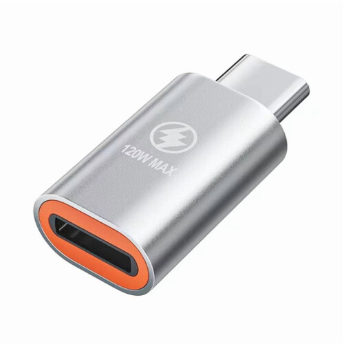 Adattatore da Lightning a USB-C per ricarica rapida e sincronizzazione dati.