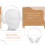 Cosplay Headphones White PP Noise-Blocking Headset 1 Pack 7