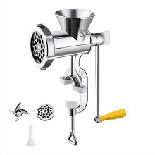 Picadora de carne manual de acero inoxidable (1 unidad)