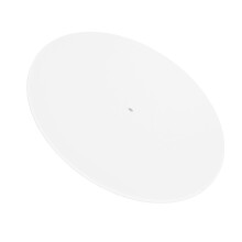 12 Inch Acrylic Turntable Mat Bright White Reduce Static Dust Noise for Vinyl