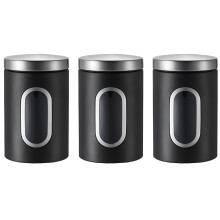 Set di 3 contenitori da cucina in acciaio inox ACDANC