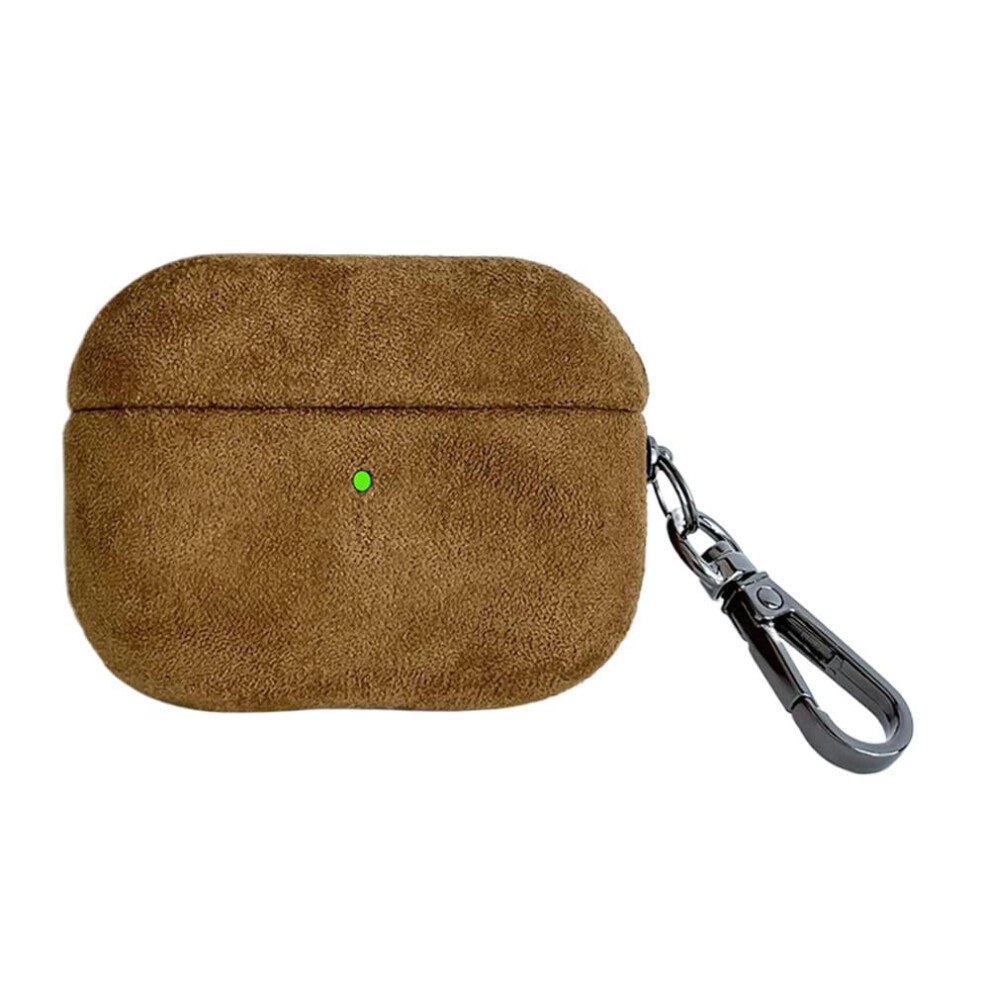 Suede Airpods Pro 3 Case Handmade Full-Wrap Gray/Green/Black 975221130891
