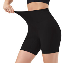 Shorts de ciclista femininos de cintura alta em elastano com 16 cm de entrepernas.