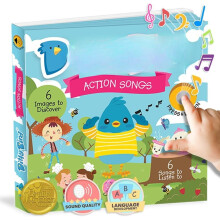 Interaktywna książka dźwiękowa „Action Songs” dla dzieci w wieku 1-3 lat