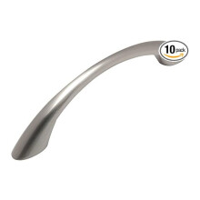 Poignées de meuble en nickel brossé, lot de 10, 96 mm