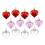 Ornamenti a forma di cuore con finiture multiple, 12 pezzi 1