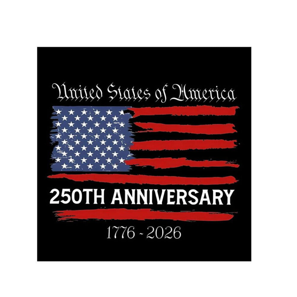 Usa 250Th Anniversary Flag Sticker 30X30cm 9058772296900