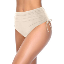 Slip de baie triunghiular pentru femei, cu căptușeală moale, bej, 2XL