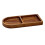 Bandeja de madera para servir con 2 compartimentos, 34 x 12 cm. 1