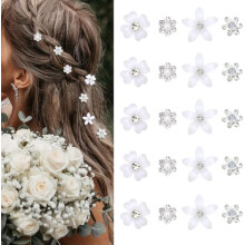 Mini-Strass-Haarnadeln, florale Braut-Haarspangen, 20 Stück