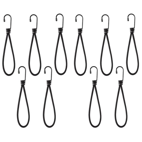 Outdoor Tent Binding with High-Elastic Rope, Plastic  Straps, Trampoline Binding with Elastic Rope.