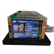 7X 1030KH/S NerdMinerNMMiner+7 Slots Stand Verbeterde Harde Rate 2.8 Inch  Display Bitcoin Crypto Solo Miner Home BTC