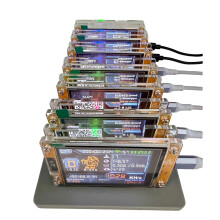 7X 1030KH/S NerdMinerNMMiner+7 Slots Base Upgraded Harshrate 2.8 Inch  Display Bitcoin Crypto Solo Miner Home BTC