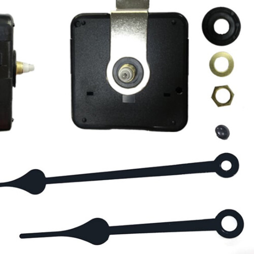 Black Quartz Clock Movement Kit for Wall Clocks