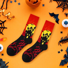Halloween cartoon knee-high socks unisex 1 pair