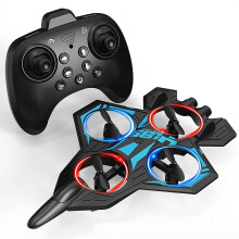 RC-gevechtsvliegtuig met LED-verlichting en 360-stunts